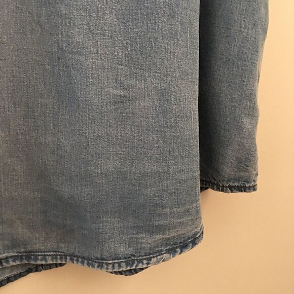 GAP Chambray Sleeveless Tunic Dress with Pockets | Size Medium - Picture 7 of 8